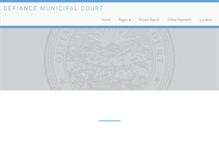 Tablet Screenshot of defiancemunicipalcourt.com